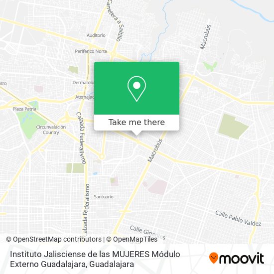 Instituto Jalisciense de las MUJERES Módulo Externo Guadalajara map