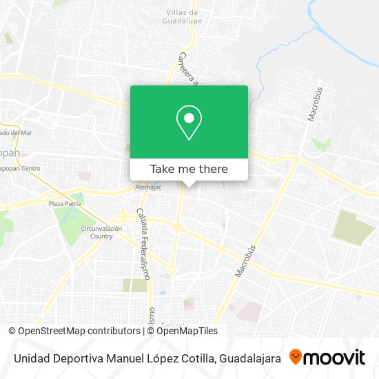 Unidad Deportiva Manuel López Cotilla map