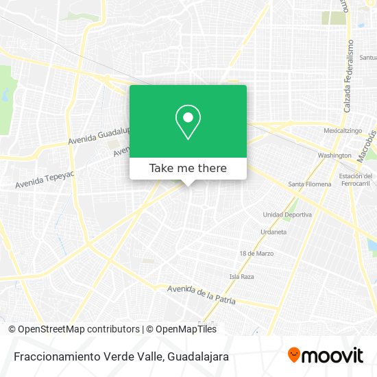 Fraccionamiento Verde Valle map