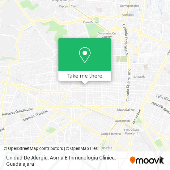 Unidad De Alergia, Asma E Inmunologia Clinica map
