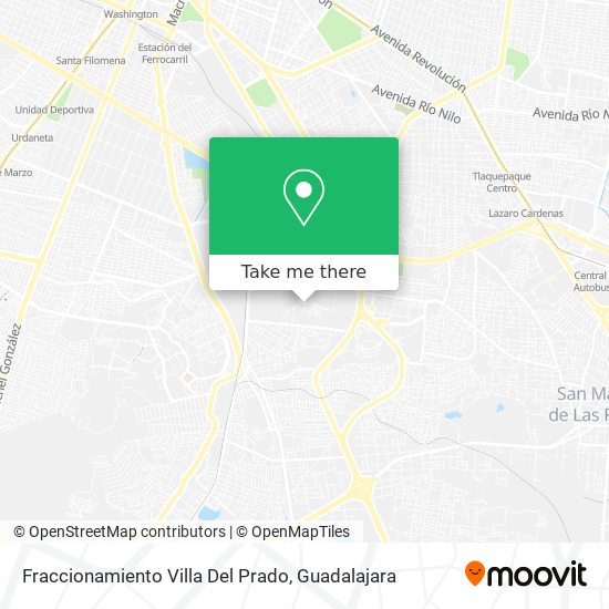 Fraccionamiento Villa Del Prado map