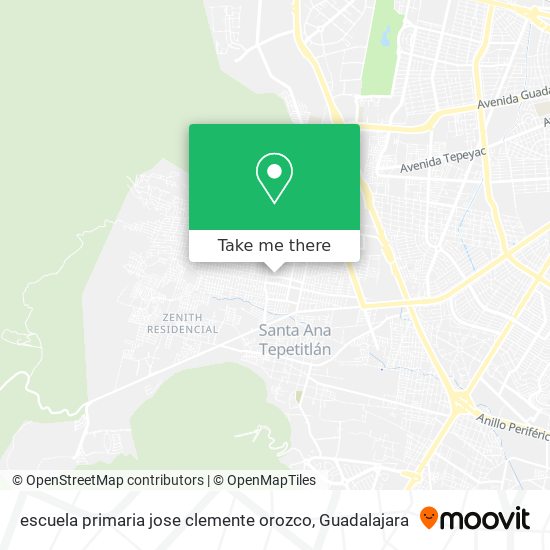 escuela primaria jose clemente orozco map