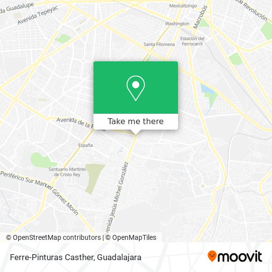 Ferre-Pinturas Casther map