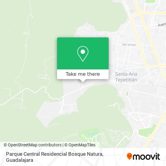 How to get to Parque Central Residencial Bosque Natura in Zapopan by Bus?