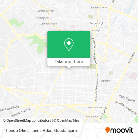 Tienda Oficial Linea Atlas map