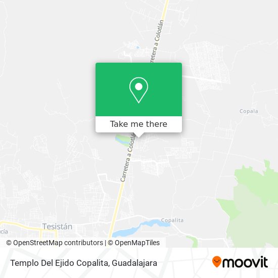 Templo Del Ejido Copalita map