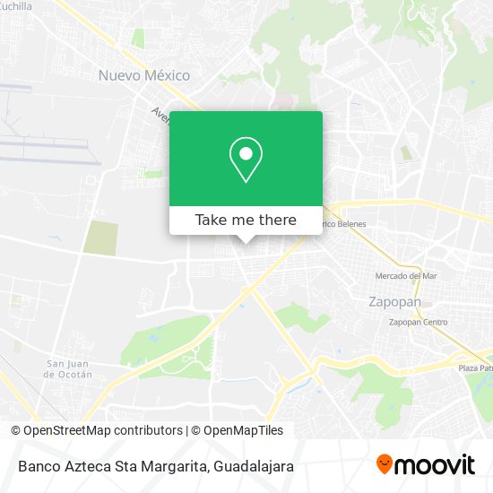 Mapa de Banco Azteca Sta Margarita