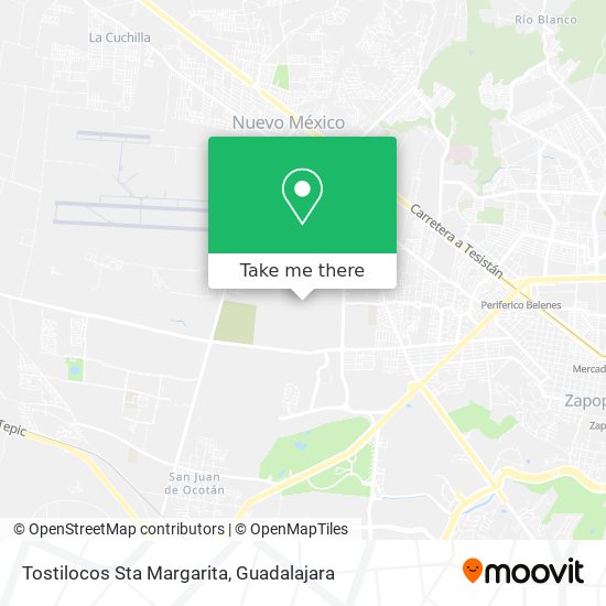 Tostilocos Sta Margarita map