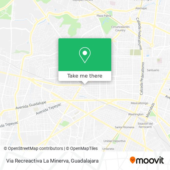 Via Recreactiva La Minerva map