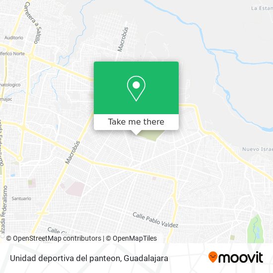 Unidad deportiva del panteon map