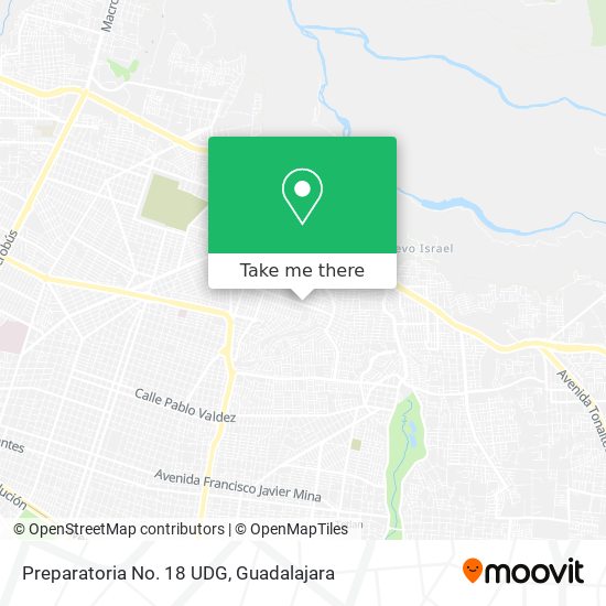 Preparatoria No. 18 UDG map