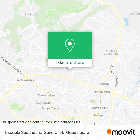 Mapa de Escuela Secundaria General 66