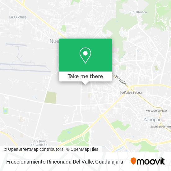 Fraccionamiento Rinconada Del Valle map