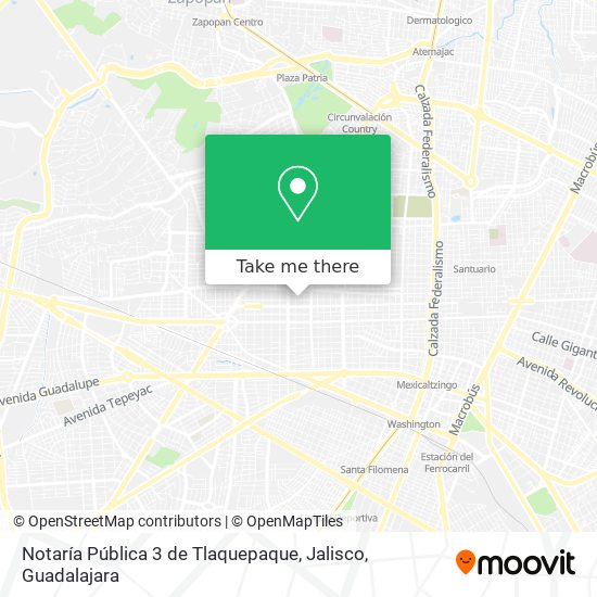 Notaría Pública 3 de Tlaquepaque, Jalisco map