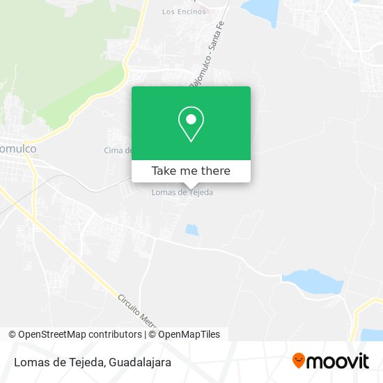 Lomas de Tejeda map