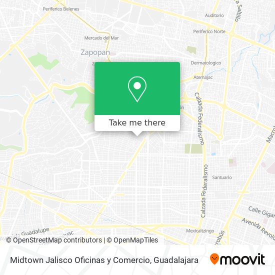 Midtown Jalisco Oficinas y Comercio map