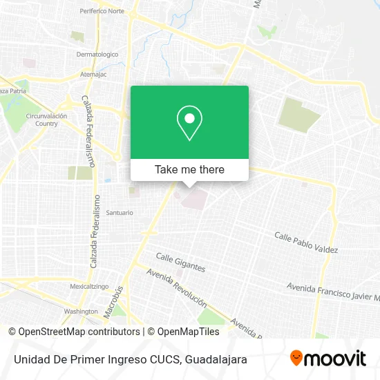 Unidad De Primer Ingreso CUCS map