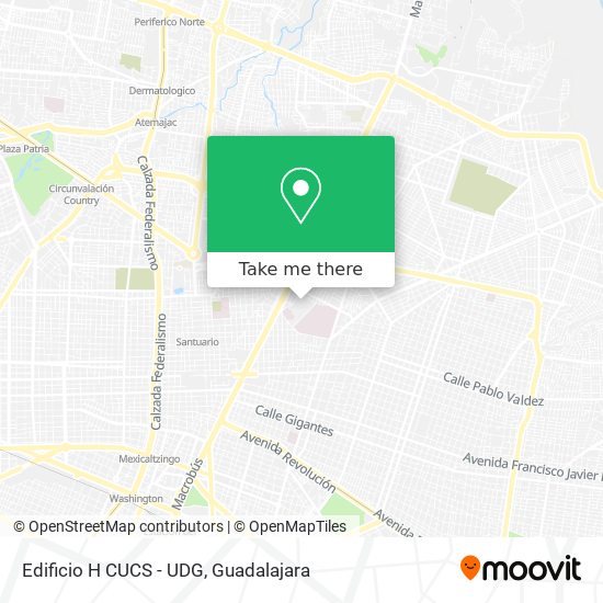 Mapa de Edificio H CUCS - UDG