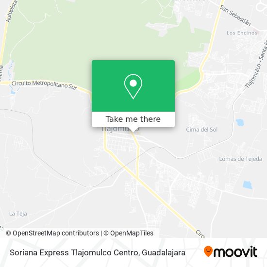 Soriana Express Tlajomulco Centro map