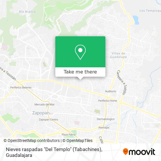 Nieves raspadas "Del Templo" (Tabachines) map