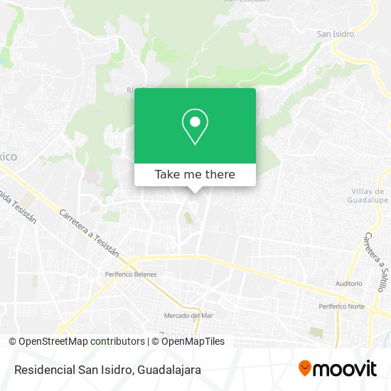 Residencial San Isidro map