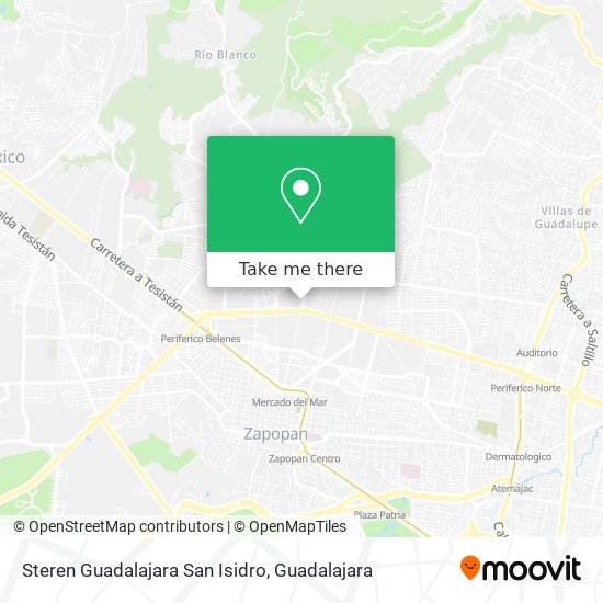 Mapa de Steren Guadalajara San Isidro