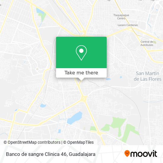 Banco de sangre Clinica 46 map