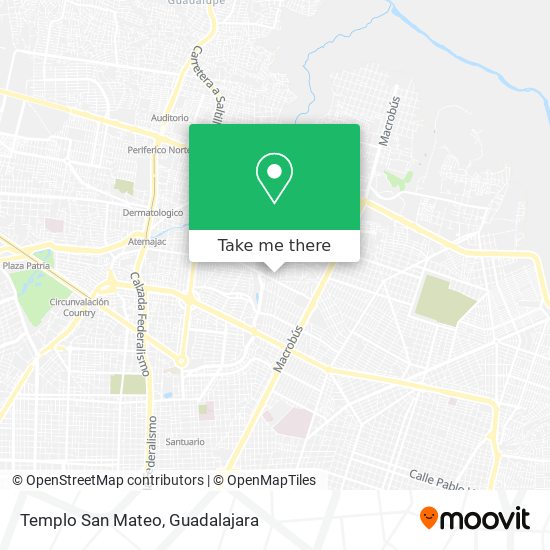 Mapa de Templo San Mateo