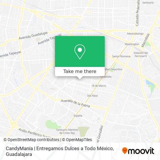 Mapa de CandyManía | Entregamos Dulces a Todo México
