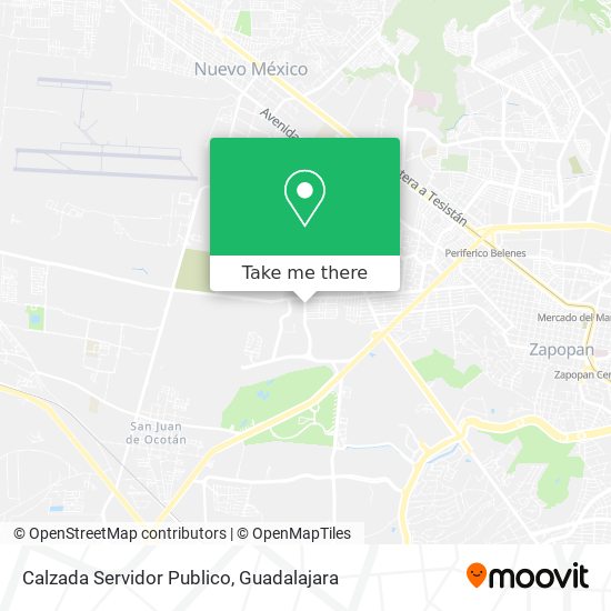 Calzada Servidor Publico map