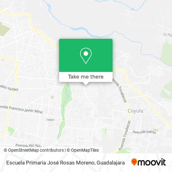 Escuela Primaria José Rosas Moreno map