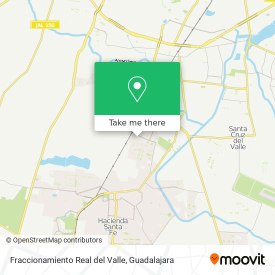 Fraccionamiento Real del Valle map
