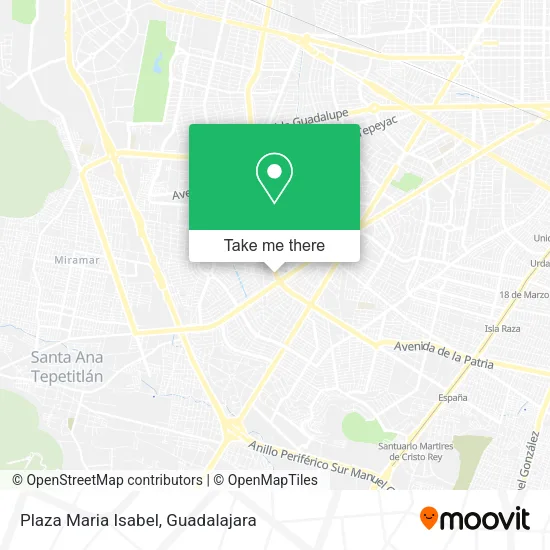 Plaza Maria Isabel map