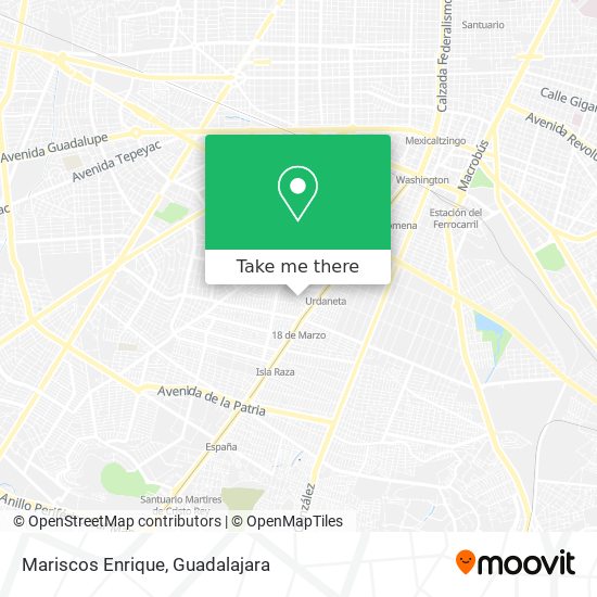 How to get to Mariscos Enrique in Guadalajara by Bus or Train?