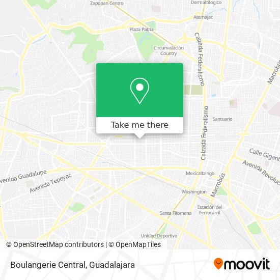 Boulangerie Central map