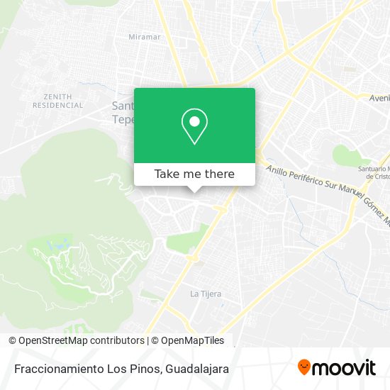 Fraccionamiento Los Pinos map