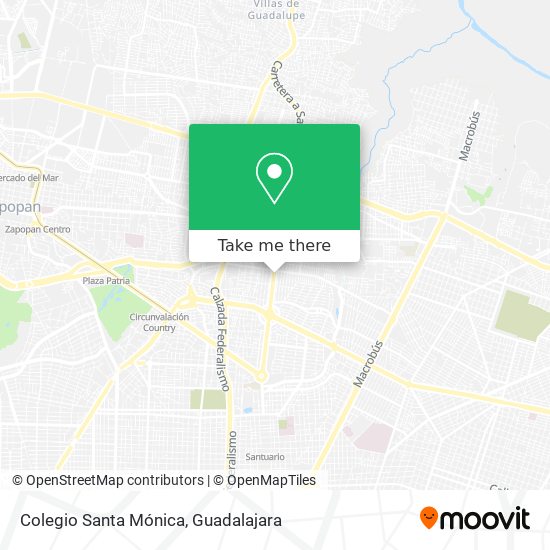 Mapa de Colegio Santa Mónica