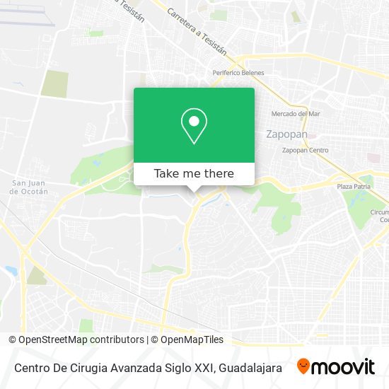 Centro De Cirugia Avanzada Siglo XXI map