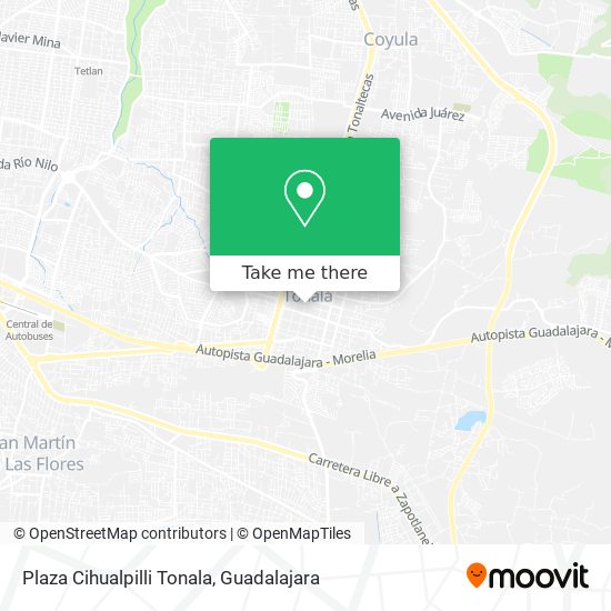 Mapa de Plaza Cihualpilli Tonala