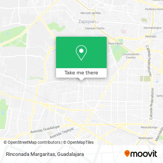 Rinconada Margaritas map