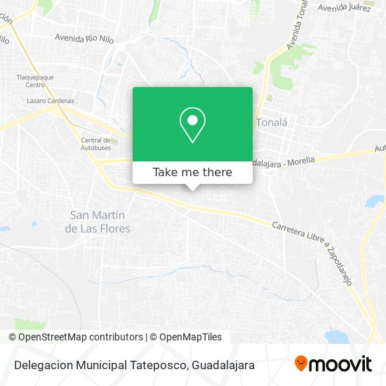 Delegacion Municipal Tateposco map