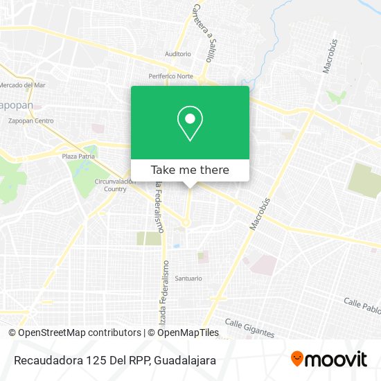 Recaudadora 125 Del RPP map