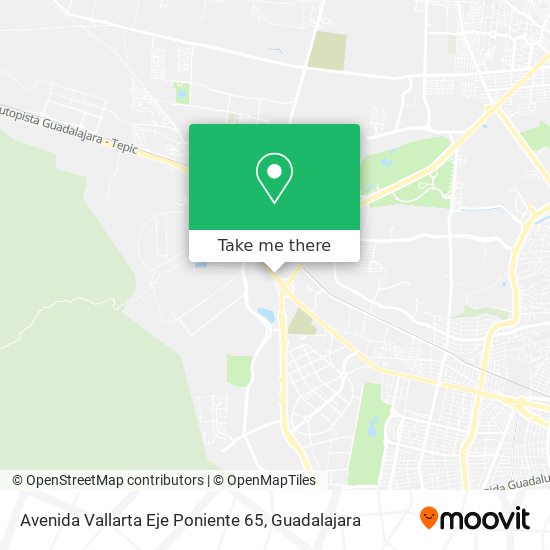 Avenida Vallarta Eje Poniente 65 map