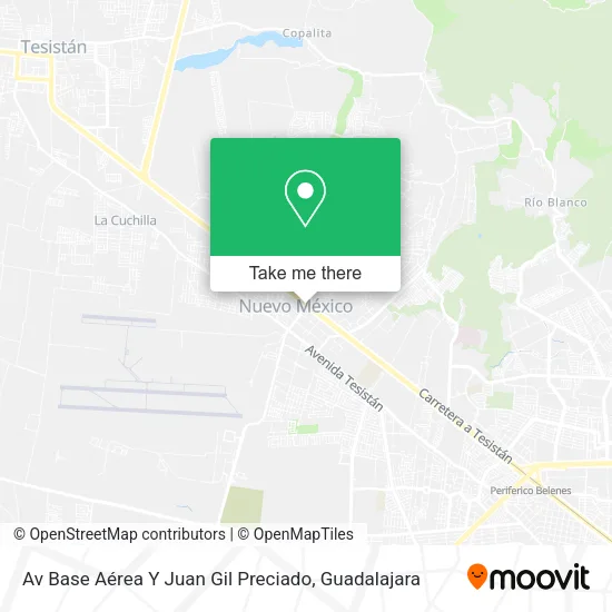 Mapa de Av Base Aérea Y Juan Gil Preciado