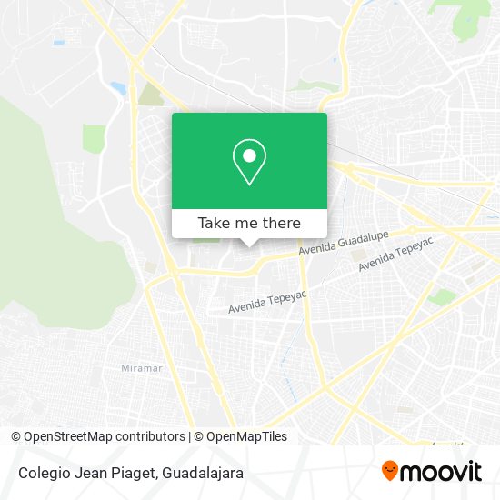 How to get to Colegio Jean Piaget in Guadalajara by Bus