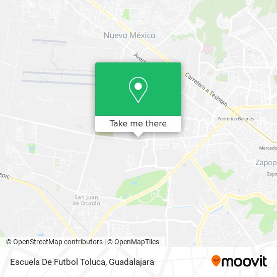 Mapa de Escuela De Futbol Toluca