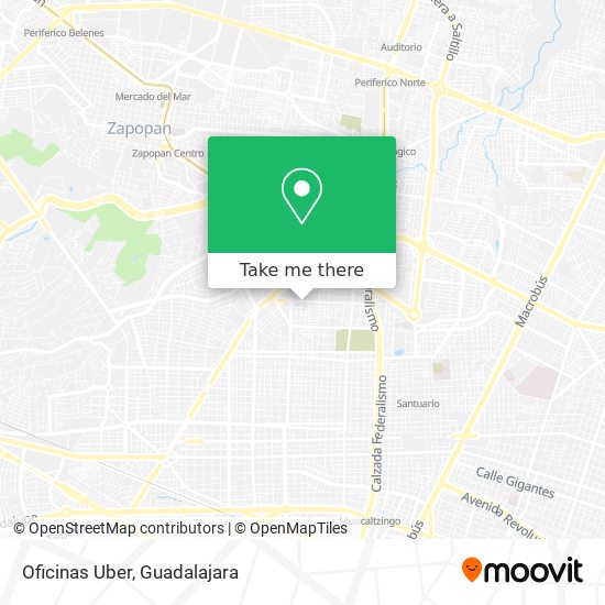 Oficinas Uber map