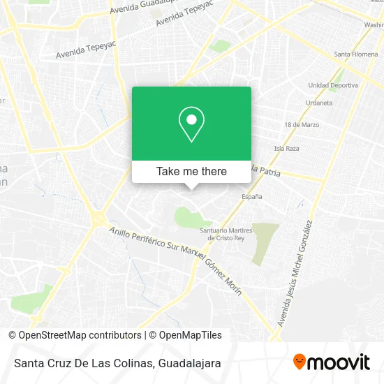Mapa de Santa Cruz De Las Colinas