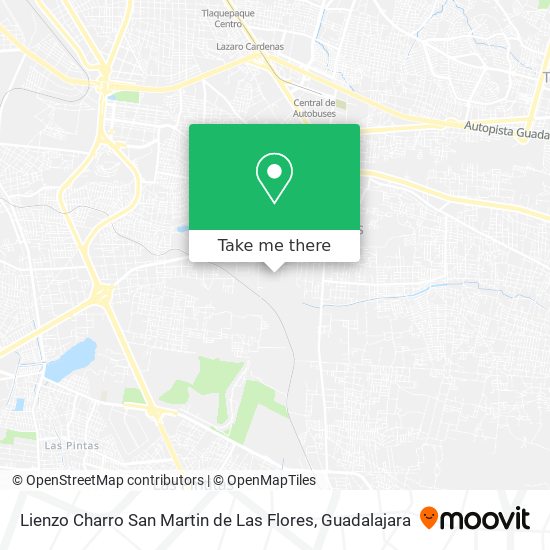 Mapa de Lienzo Charro San Martin de Las Flores