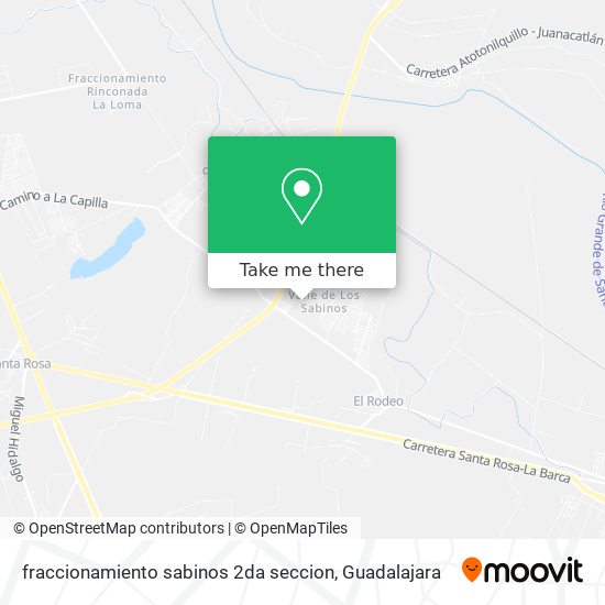 Mapa de fraccionamiento sabinos 2da seccion